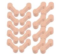 Milisten 24 Piezas De Expansión De Vías De Tren Extensiones De Vías De Madera Adaptadores De Tren De Madera para