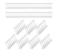 Milisten 24 Piezas de Valla de Resina Miniatura para Maquetas Barandales Decorativos Estilo Romano Paneles para Jardín de Hadas y Accesorios DIY para Casa de Muñecas