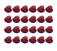 Milisten 24pcs Plástico Dedo Castañuelas Musicales Castañuelas Instrumento Musical Plástico Instrumento Ritmo Juguetes para Niños Azul Rojo