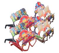 Milisten 24piezas Gafas De Cumpleaños Accesorios Decoraciones Divertidas y Originales Para Cumpleaños Para y Disfraces