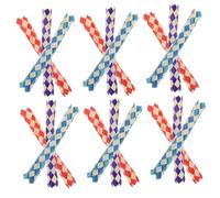 Milisten 24piezas Juguetes De Tubo Trenzado para Pájaros Masticables Trampas para Dedos De Juguetes Picadores para Buscar Comida Regalos para Fiestas De Cumpleaños Rellenos para Piñatas