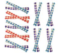 Milisten 24piezas Juguetes De Tubo Trenzado para Trampas para Dedos De Juguete para Pájaros Rellenos para Piñatas Jaulas para Pájaros para Fiestas De Cumpleaños