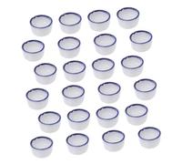 Milisten 24piezas Tazón De Cerámica para Reptiles y Arañas De Cuenco para Agua y Alimento para Reptilianas y Crías De Escorpiones Material Seguro y