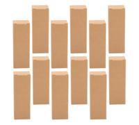 Milisten 25 Piezas Caja de Lápiz Labial Caja para Envolver Lápiz Labial Cartón Marrón Rectangular Reutilizable para Barras de Labios para Obsequio en Casa