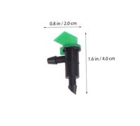 Milisten 25 Piezas Kit de Goteros Ajustables para Riego por Goteo Desmontables Compatible con Tubo PE Emisor de Riego Automático para Jardín y Huerto Duradero Útil