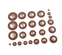 Milisten 28 Piezas Almohadillas de Cuero para Saxofón Accesorios de Repuesto Duraderos y Compactos para Modelos de Saxofón Soprano Marrón