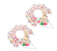 Milisten 2juego Cumpleaños para Mascotas Gorro y Bandana De Cumpleaños para Gatos Atuendo De Celebración para Gatos Disfraces De Princesa para Gorro De para Accesorios para Disfraces De Mas