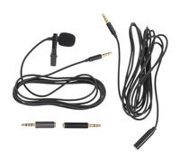 Milisten 2juegos Kit De Micrófonos para Grabación De Video Micrófono Lavalier Metal PU para Transmisión Extensión Adaptador