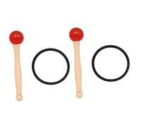 Milisten 2juegos Mallet Para Cuencos Cantores Mango De Madera y Cabeza De Goma Accesorio Ligero y Portátil Para Instrumentos De Percusión