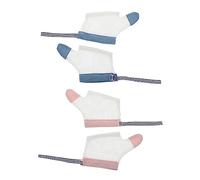 Milisten 2pares Guantes Correctores Para Bebés Ajustables Para Dejar De Chupar Dedo y Pulgar Fabricados Transpirable y Lavable Niño Niña y Niñas