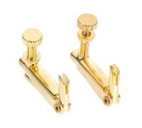 Milisten 2piezas Afinador De Violín Gancho Para Cuerdas Accesorios Para Violín Ajustador De Cuerdas Color Dorado Adecuado Para Violines