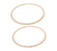 Milisten 2piezas Atrapasueños Decorativo Con Aro De Cuentas De Madera Marco De Flor Para Habitación Infantil Para Manualidades y Decoración Boho De Fiesta