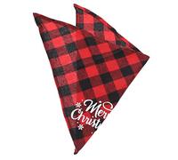 Milisten 2piezas Bandana Navideña para Mascotas Lattice Triangular para Gatos y Perros Toalla Absorbente para Saliva Accesorio De Fiesta