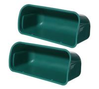 Milisten 2piezas Bandeja Alimentación para Ganado Resistente Al Adecuado para Aves Fácil De