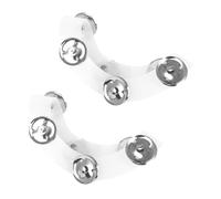 Milisten 2piezas Campana De Aro De Hi-hat Juego De Platillos Anillo De Platillos Para Batería Accesorio De De Tambor Pandereta De Tambor Para Interpretación