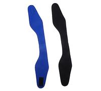 Milisten 2piezas Cinta De Natación Ajustable Para Niño Niña y Adultos Banda Protectora Para Oídos Diadema Para Deportes Acuáticos Negro y Azul Oscuro