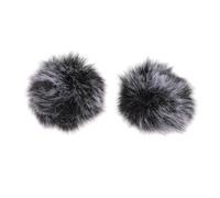 Milisten 2piezas Funda de Felpa Prueba de Viento Antisalpicaduras Resistente al Viento Protector para Micrófono Práctico Accesorio para Micrófono Estudio o Grabación