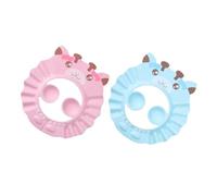 Milisten 2piezas Gorro de Ducha Orejeras de Protección Ajustable y Cómodo para Baño