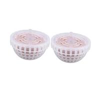 Milisten 2piezas Hemisferio De Colonización De Bolas Minerales para Acuario Bolas De Hierba para Esconderse y Criar Camarones Casa para Peceras Accesorios para Acuarios