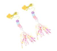 Milisten 2piezas Juguetes de Columpio Colgantes para Gatos Coloridos Juguetes Interactivos para Gatos Ajustables para Entretener Casa