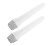Milisten 2piezas Micrófono Juguete Plástico para Halloween Navidad Fiesta Karaoke Disfraz Práctica Discurso