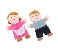 Milisten 2piezas Muñecos De Mano De Familia Peluche para Narración De Cuentos Educativo para Niño Niña De Años De Mamá y Papá