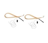 Milisten 2piezas Pelo De Caballo Mongol Para De Violín Violonchelo y Erhu Calidad Superior Tono y Expresividad Color