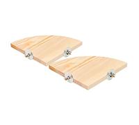 Milisten 2piezas Percha De Madera para Plataforma De Madera Natural para Pájaros Juguetes para para Entrenamiento De Aves Jaula para Cacatúas y Periquitos