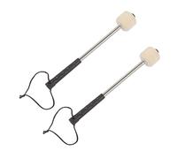 Milisten 2Piezas Tambor Cabezal de Fieltro de Lana de Accesorios Instrumentos de Percusión Perfectos Principiantes y Músicos Intermedios