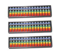Milisten 3 Piezas Abacus de Plástico para Dígitos Herramienta de Aritmética y Aprendizaje para Desarrollo Mental Cálculo Infantil