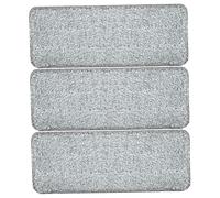 Milisten 3 piezas Almohadillas Mopa Microfibra Reutilizables para Limpieza Suelos Recambios Duraderos para Fregona Plana para Azulejos y Mármol