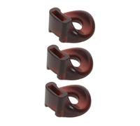 Milisten 3 Piezas boquilla de flauta soplada entrenador de embocadura de instrumentos de viento entrenador de flauta dizi ejercitador de embocadura Brown