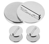 Milisten 3 Piezas de Hebilla de Broche Magnético de Metal Mini para Ropa, Convertidor de Pin Magnético sin Perforación, Cierre Imán Portátil para Manualidades y Costura, Color Plateado