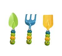 Milisten 3 Piezas Herramientas Infantiles para Jardinería y Playa Pala y Rastrillo Portátiles de Seguros para Arena Jardín y Exterior Kit Resistente para Niñas