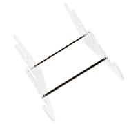 Milisten 3 Soporte De La Bandeja Del Teclado Soporte De Marco De Acrílico Soportes De De Teclado Soporte De Almacenamiento De Teclado Transparente Revistero Metal Accesorios Escritorio