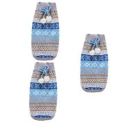 Milisten 3 Uds Sudaderas con para Perros Sin Mangas Suministros para Mascotas Suéter Cálido Ropa De Suéter De Navidad Ropa para Perros Y Mascotas