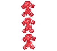 Milisten 3 Uds Tela De Navidad Ropa para Mascotas Mascota Ropa De Fiesta para Mascotas Fiesta Tela Traje De Fiesta para Mascotas