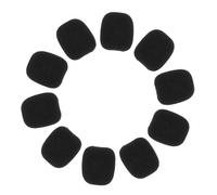 Milisten 30 Fundas de Espuma para Micrófonos de Solapa Mano, Protector Antiviento Negro Ajuste Seguro para Grabación y Transmisión en Directo