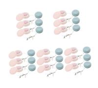 Milisten 30 Piezas Teléfono Rosa Teléfono Móvil Bolas Dispositivos Pantalla Paño Limpiador De Ojos Colgante Portátil Limpiaparabrisas Toque Macaron Bola Paños Smartphone En