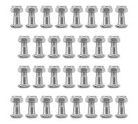 Milisten 30 Tornillos de Repuesto para Podadora Manual de Acero Inoxidable Kit de Tornillo Ajustable para Tijeras de Podar Piezas de Reparación para Herramientas de Jardinería Uso en