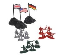 Milisten 300 Piezas Soldaditos de Plástico para Modelismo Militar Figuras Miniaturas Detalladas para Proyectos DIY de Paisajes Miniatura Juguetes Soldados para Escenarios de Batalla