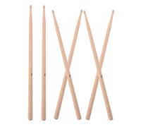 Milisten 3pares of Maple Drumsticks for Drumming Practice and Performance Wooden Sticks with Tip for All Genres
