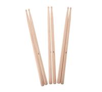 Milisten 3pares of Maple Drumsticks Robust Wooden for Practice and Performance Wooden Tip for All Drumming Styles