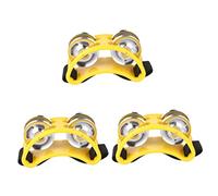 Milisten 3piezas Instrumento De Percusión Foot Tambourine Con Sonajas De Metal Para Sesiones Acústicas y Jam Sessions Diseño Compacto y Correa De Amarillo
