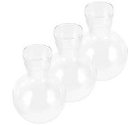 Milisten 3piezas Jarrones De Hidropónicos De Transparente Soporte De Madera Colgantes para Decoración De Casa y Accesorios para Propagación De