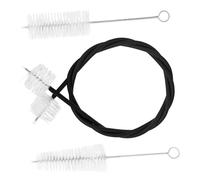 Milisten 3Piezas Limpieza De Trompetas De Incluye Cepillo De Cuerda Cepillo De Válvula y Cepillo De Boquilla Herramientas Para Instrumentos Musicales