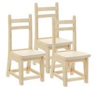 Milisten 3Piezas Miniatura de Madera Casa de Muñecas de Accesorios de Decoración Realistas para Estancias de Muñecas y Proyectos de Manualidades