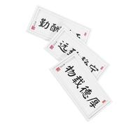 Milisten 3piezas Miniatura Marco De Pintura Decorativa Calligraphy para Casa De Muñecas Accesorios De Chino Miniatura