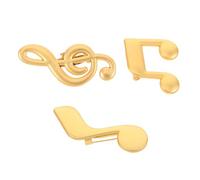 Milisten 3piezas Pin De Broche Musical Accesorio De Moda Para Hombres y Mujeres Elegante Para Trajes Para Bodas y