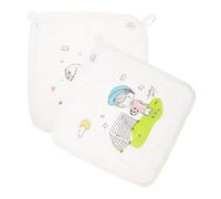 Milisten 3piezas Toallitas Para Bebés De Algodón Toallitas Cuadradas Para Limpieza Facial y Saliva Para Secarse Las Manos y Baba